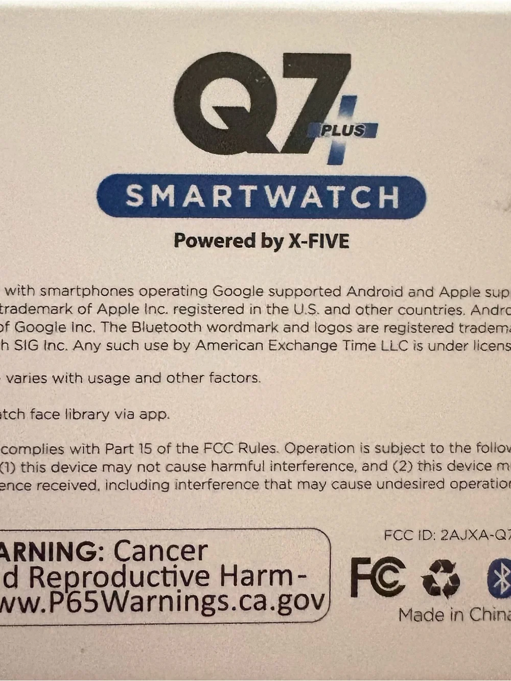 Q7 Plus Smartwatch in Rose Gold with Pink and Black Bands NEW Fitness tracker.
